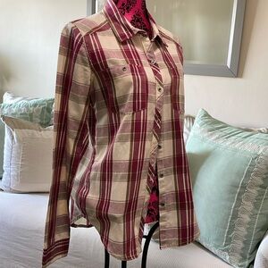 ROXYlong sleeve Flannel size L pre-owned, great condition